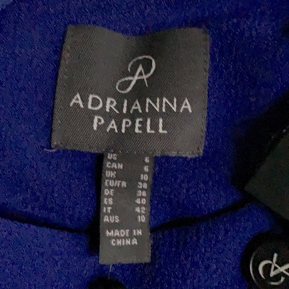 Modest NWT Adrianna Papell Royal Blue Sheath Dress - Picture 6 of 6